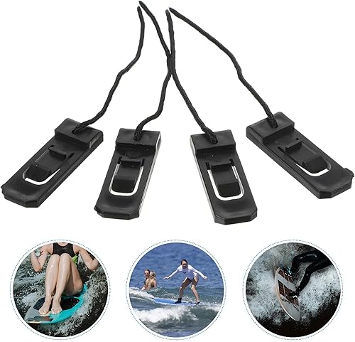 Miniatura 8 de VILLCASE Pinzas para aletas para tabla de surf, 4 piezas para tabla de paddleboard Skeg Boat Tail Timón de tabla de surf, aleta de cuenca de surf