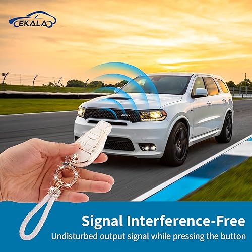 Miniatura 3 de EKALA Funda para llavero de Dodge, 6 botones de TPU suave, funda completa protectora con llaveros para Dodge RAM Charger Challenger, Jeep Commander,