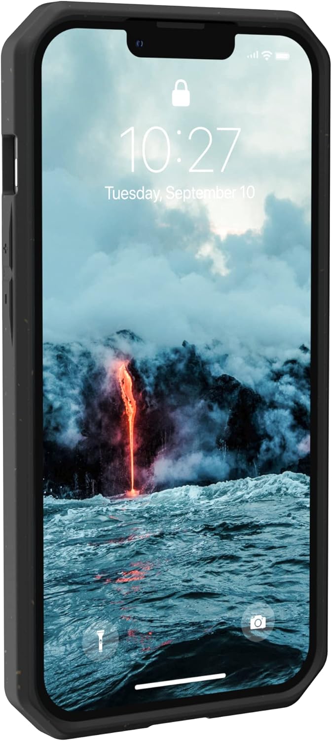 URBAN ARMOR GEAR UAG Designed for iPhone 13 Case Black 100% Mindful Eco-Friendly Rugged Ultra Slim Outback Protective Cover, [6.1 inch Screen]