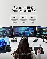 Vista 6 de Belkin Concentrador USB-C, 11 en 1 Pro GaN Dock 150W, estación de acoplamiento multipuerto con USB-C, USB-A, Ethernet, SD, MicroSD, puerto de 0.138