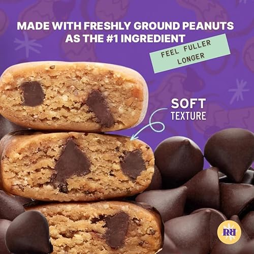 Miniatura 4 de Raw Rev Glo Barras de proteína mantequilla de cacahuate chocolate oscuro y sal marina barra de 16 onzas