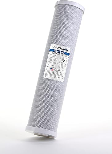 Miniatura 7 de Hydronix CB-45-2005 NSF Filtro de bloque de carbono de 4.5 pulgadas de diámetro externo x 20 pulgadas de largo, de 5 micrones.