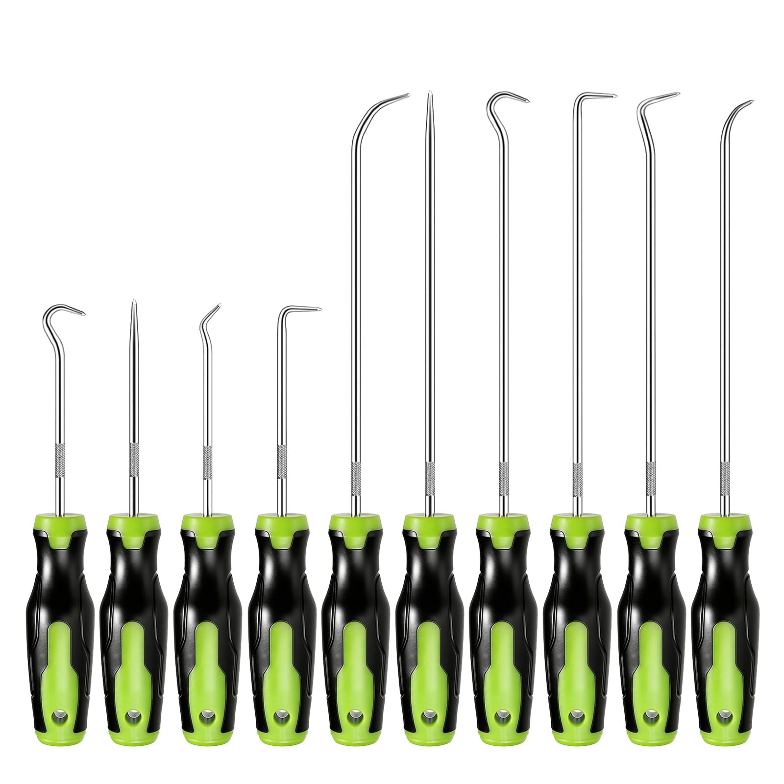 10 Piece Hook and Pick Set, Precision Automotive Picks Tools Set for Car Auto Oil Seal Mechanic Lock Picking Kit Puller Remover Tools, Oil Seals O-Rings Gaskets Hooks Puller Remover