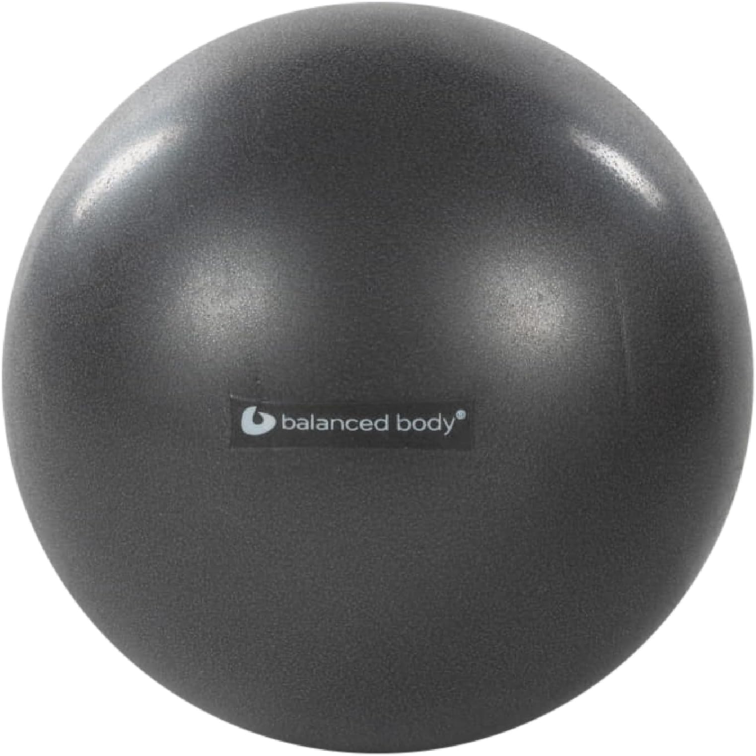 Inflatable Ball, Exercise Ball for Stability, Core Strengthening, and Fitness, Pilates Equipment for Home Gym or Studio Use, 8 Inches to 10 Inches, Storm Gray