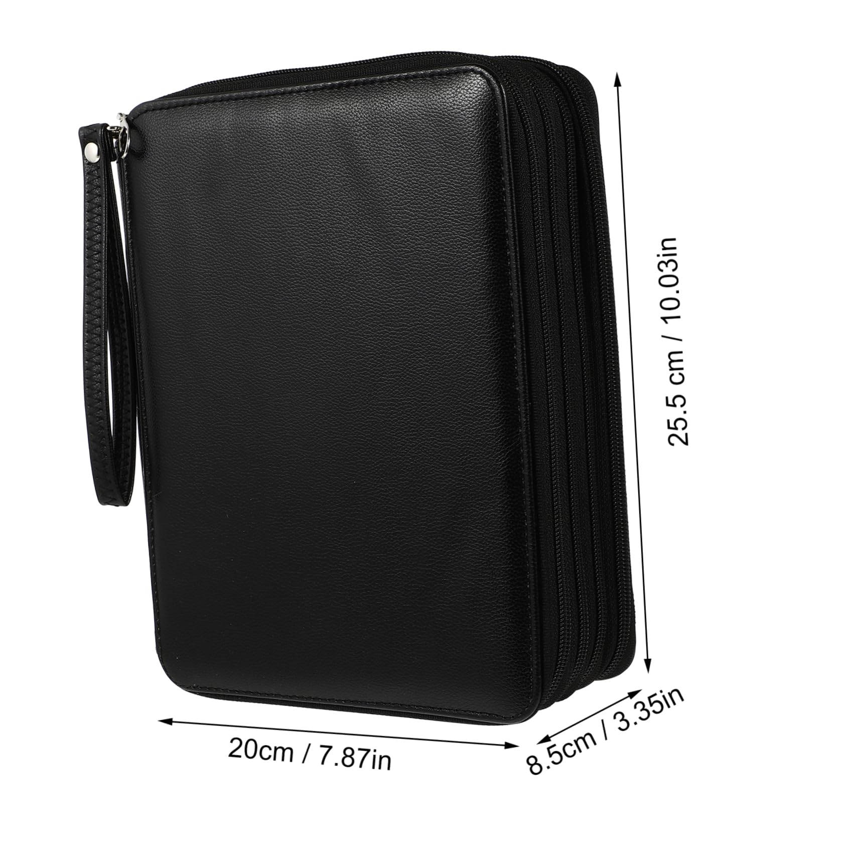 Borsa Nera con Capacità Astuccio per Colorazione Organizer per Studenti per Casa e Scuola
