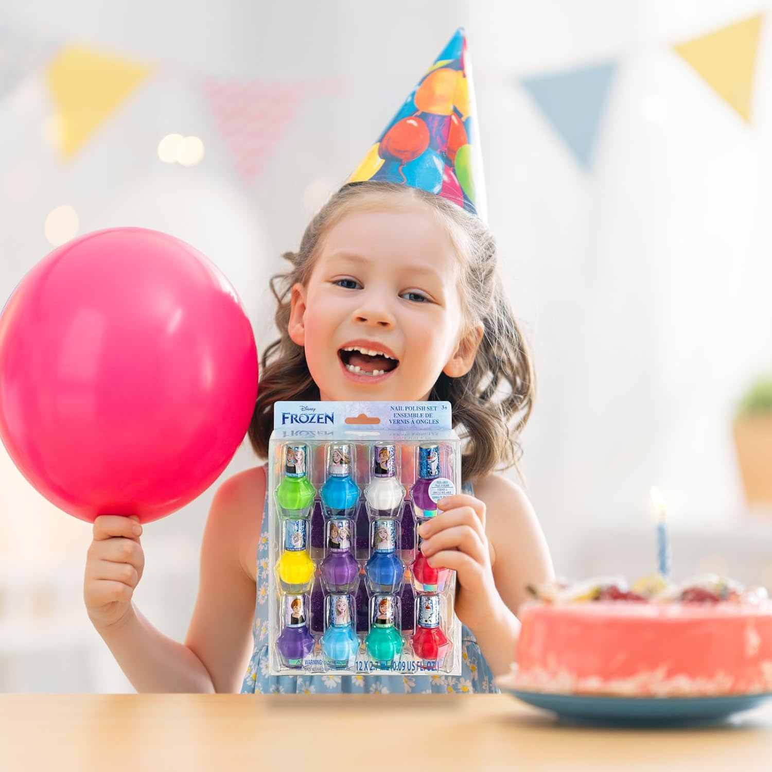 Townley Girl Disney Frozen Elsa and Anna Non-Toxic Peel-Off Water-Based Safe Quick Dry Nail Polish Gift Kit Set for Kids Girls with Bonus Nail Separators, 14 Pc Set (All Solid Colors) image 7 of 15 B07VZR896F