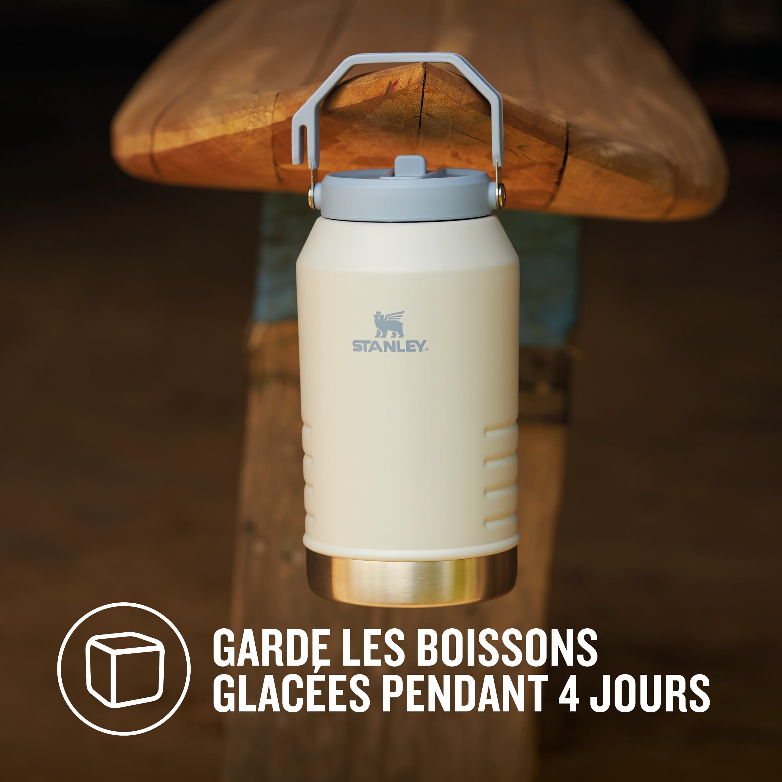 Stanley 1913 Iceflow Flip Straw 2.0 Jug 1.90L - Black | 20 Heures Froid - 4 Jours Glacé - Étanche - Bouteille Isotherme En Acier Inoxydable - Sans BPA - Lavable Au Lave-Vaisselle