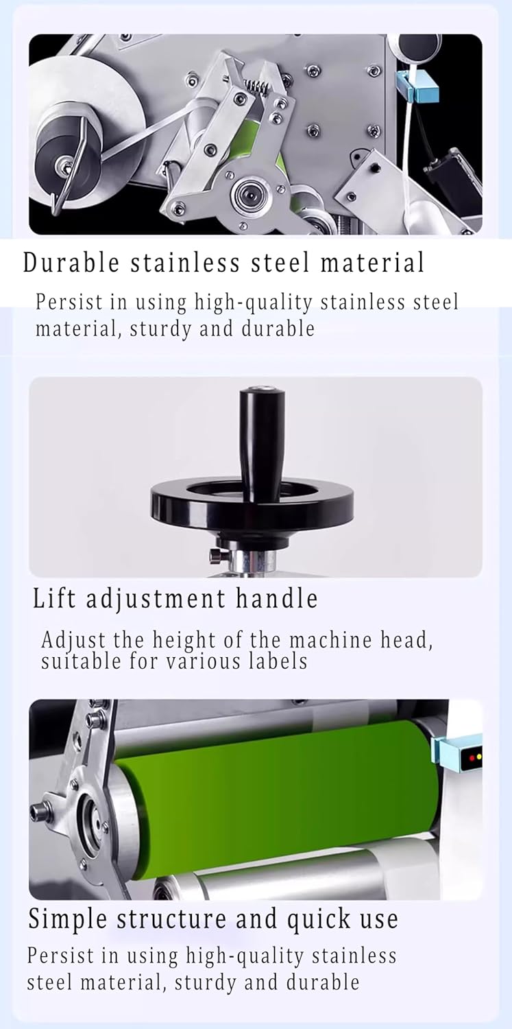 Fully Automatic Small Labeling Machine with Conveyor Belt, Self-Adhesive Label Applicator, Suitable for Packaging Boxes, Bags, Round Bottles, Efficient Labeling Solution