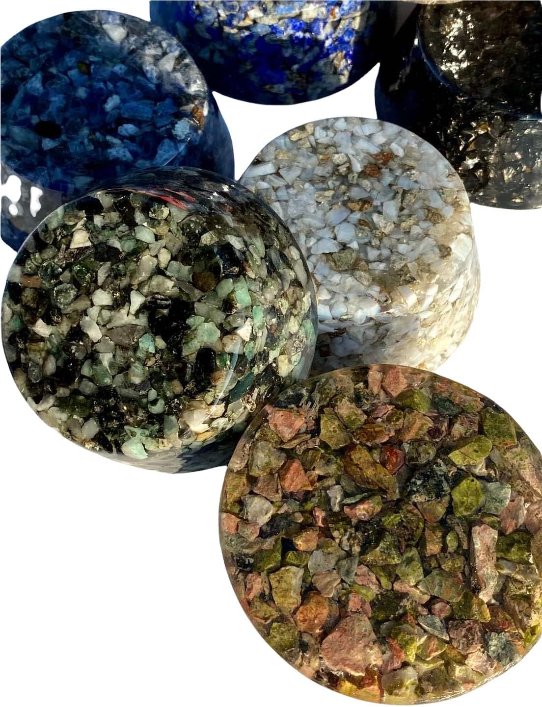 Serpentine Crystal Tower Buster Orgone Generator Energy Accumulator Perfect Gifting Tool! Made Using Advance Harmonics Orgonite Many Beautiful Ingredients! tbmchm(Serpentine)