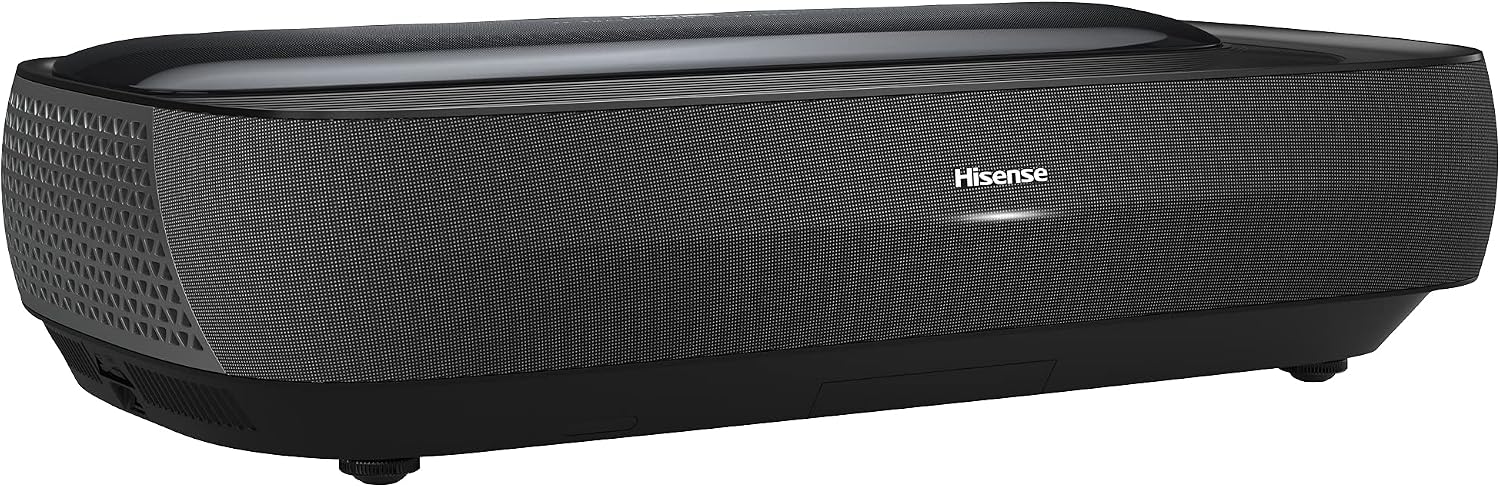 Hisense Laser TV remote and connectivity ports