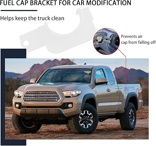 Miniatura 4 de Soporte para tapa de gasolina compatible con Tacoma de 3ª generación 2022 2021 2020 2019 2018 2017 2016 Tacoma de 3ª generación, resistente al