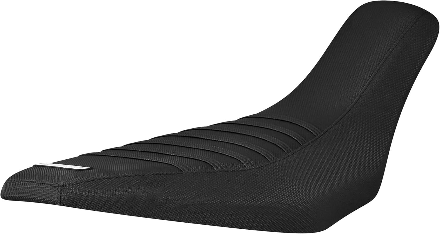 Enjoy Mfg Seat Cover - Compatible with Polaris 2003-2007 Predator 500 - #225 (All Black with Black Ribs)