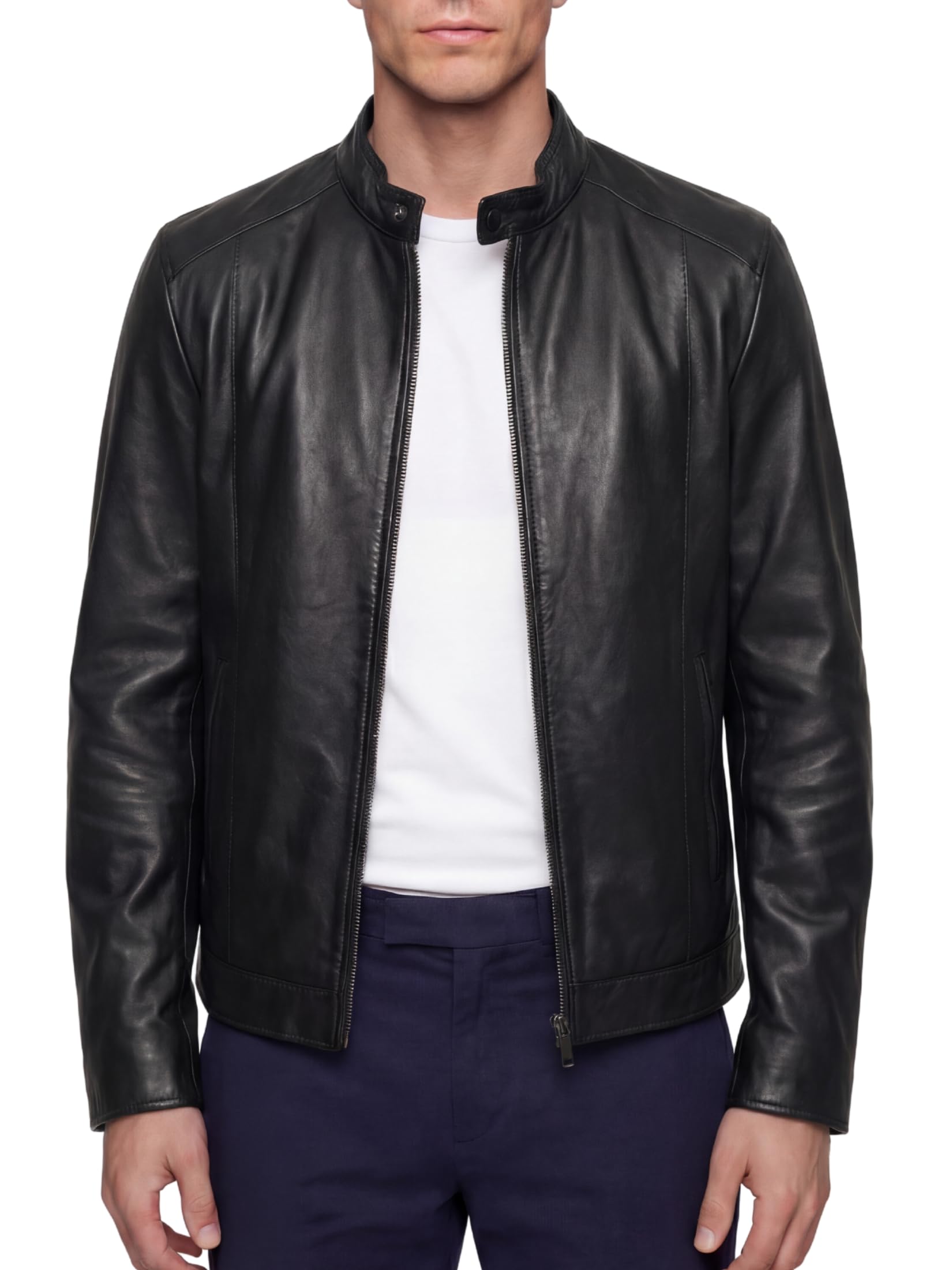 BARONE giacca primaverile uomo vera pelle, giubbotto pelle uomo da moto e giacca uomo primavera, per ogni occasione la migliore giacca pelle uomo NICCO