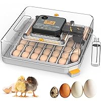 Vista 8 de Incubadoras para incubar huevos, incubadora inteligente de huevos con control de humedad y temperatura y girador automático, incubadora de huevos