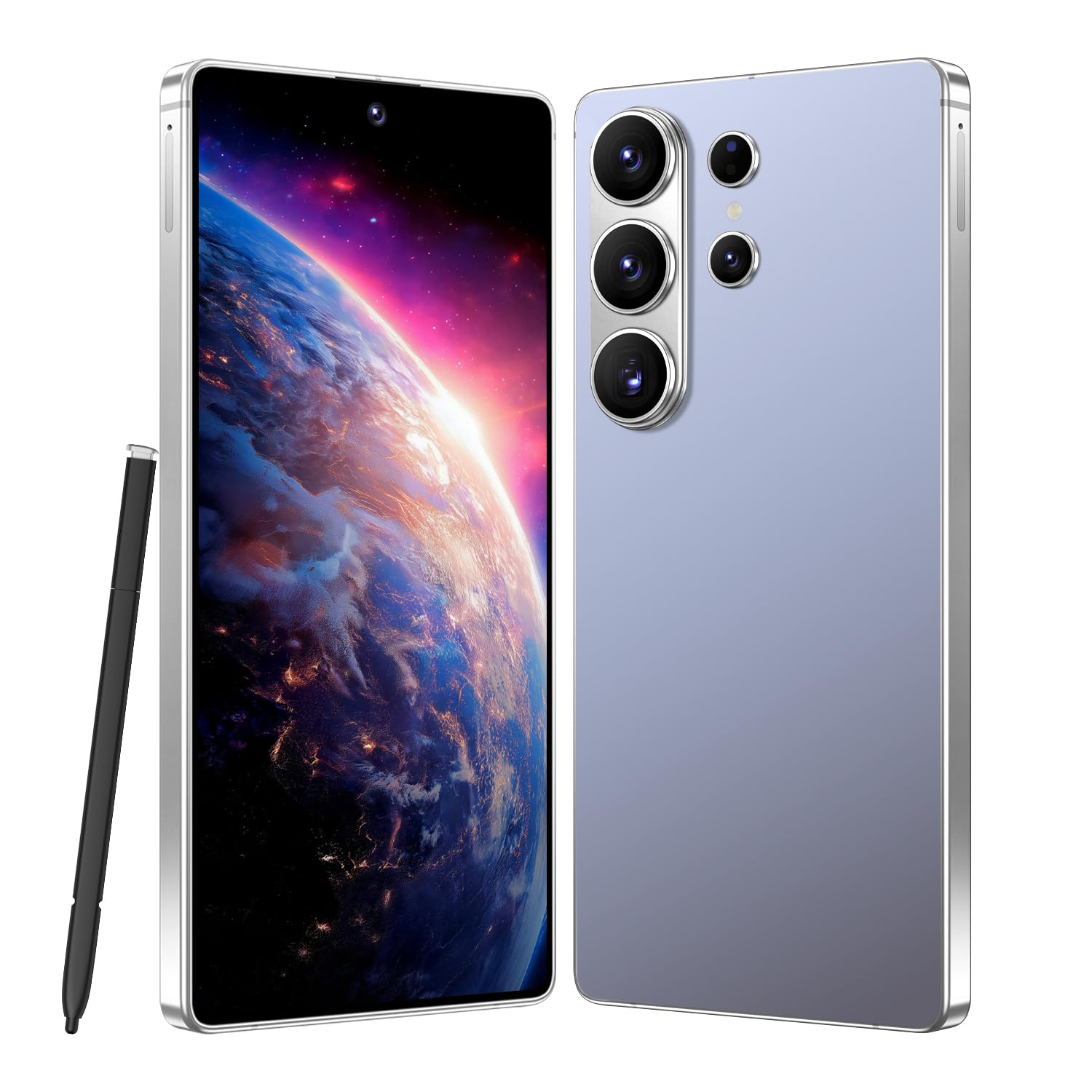 I26 Ultra Unlocked Smartphone,6.99" HD+ Display,Built in Pen,16+512GB Unlocked Phone,Snapdragon 8 Gen4,7000mAh Dual Speakers 5G/Face ID/Fingerprint Lock/Dual SIM/GPS(Gray) — view 12