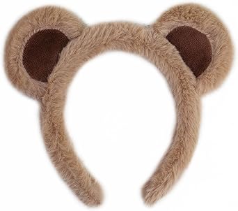 YOWOCAL Bear Ears Headband Animal Ears Hair Hoops Hair Accessories Cosplay Costume for Christmas Halloween Party