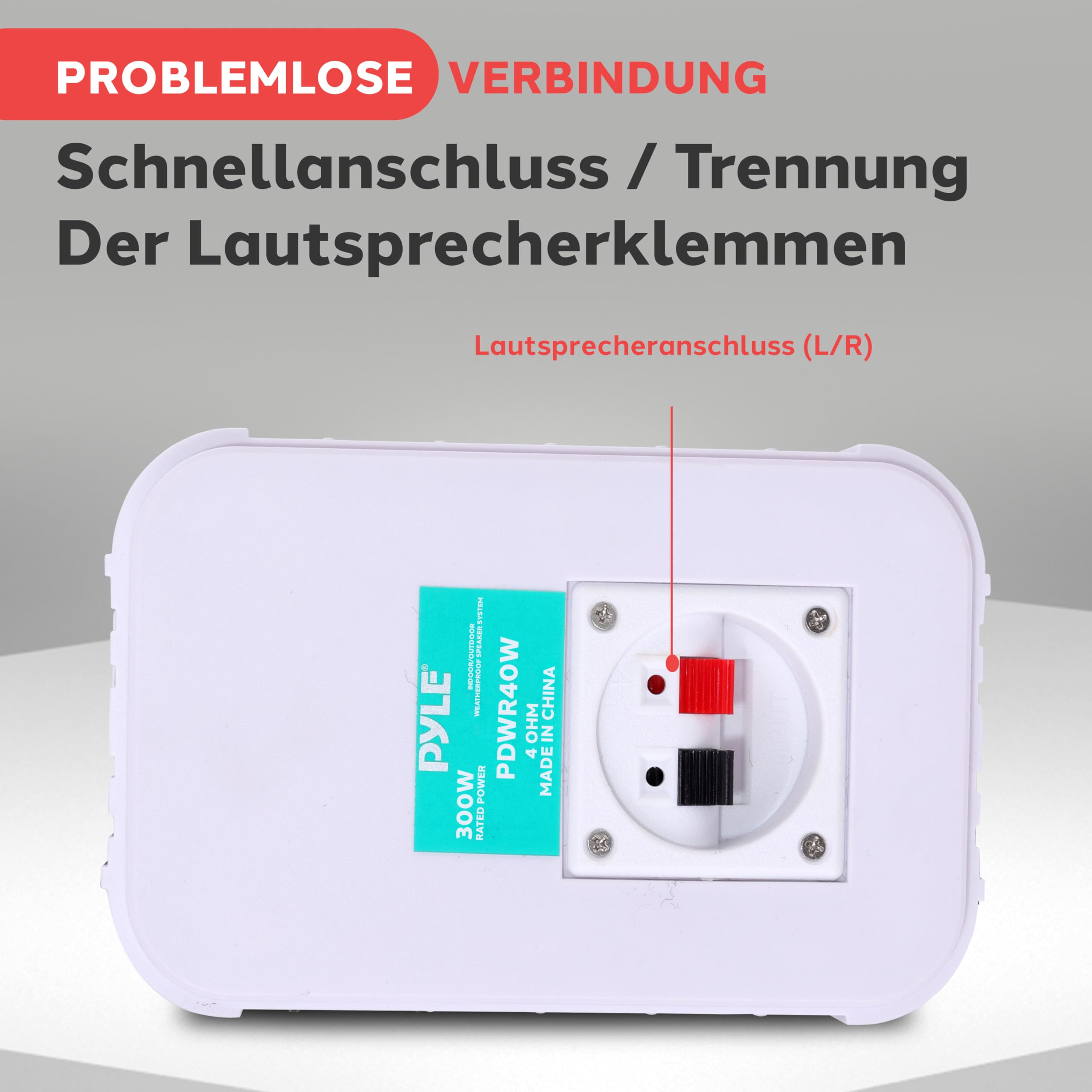 Pyle Outdoor Lautsprecher Bluetooth, Außenlautsprecher, 200W- Aussenlautsprecher Wasserfest, 2er Set- Outdoor Musikbox, Wandlautsprecher Bluetooth, Musikanlage- für Pool,Terasse, Garten/Innenbereich