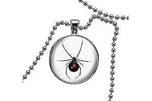 Black Widow Spider Pendant Necklace: An Intriguing Fusion of Edginess and Elegance