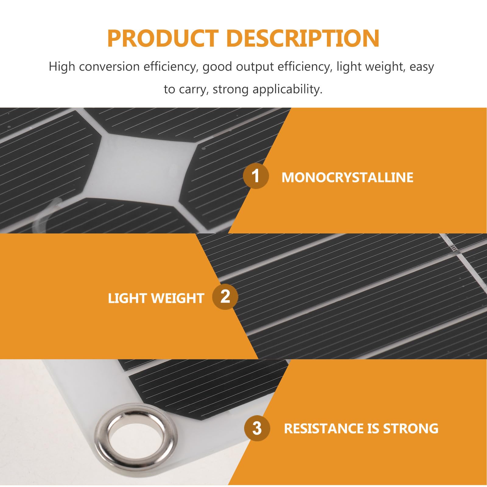 Didiseaon Pannello Solare Monocristallino 200w, Kit Pannello Solare, Uscita Dual USB e Dc, Portatile, per Campeggio e Viaggio