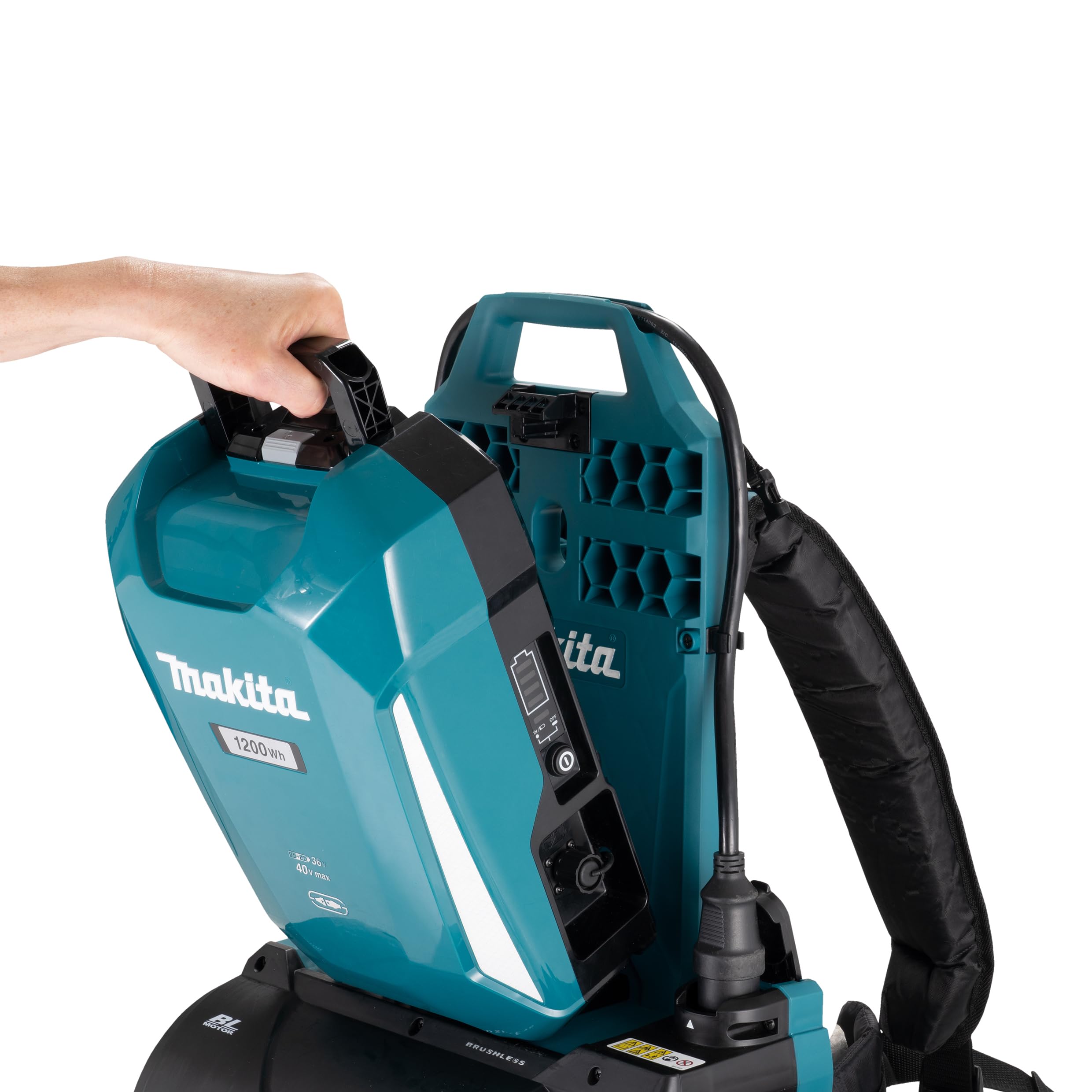 Makita UB002CZ 36V Li-ION LXT Balais Sac à Dos Souffleur - Sac à Dos Batterie et Chargeur Non Inclus