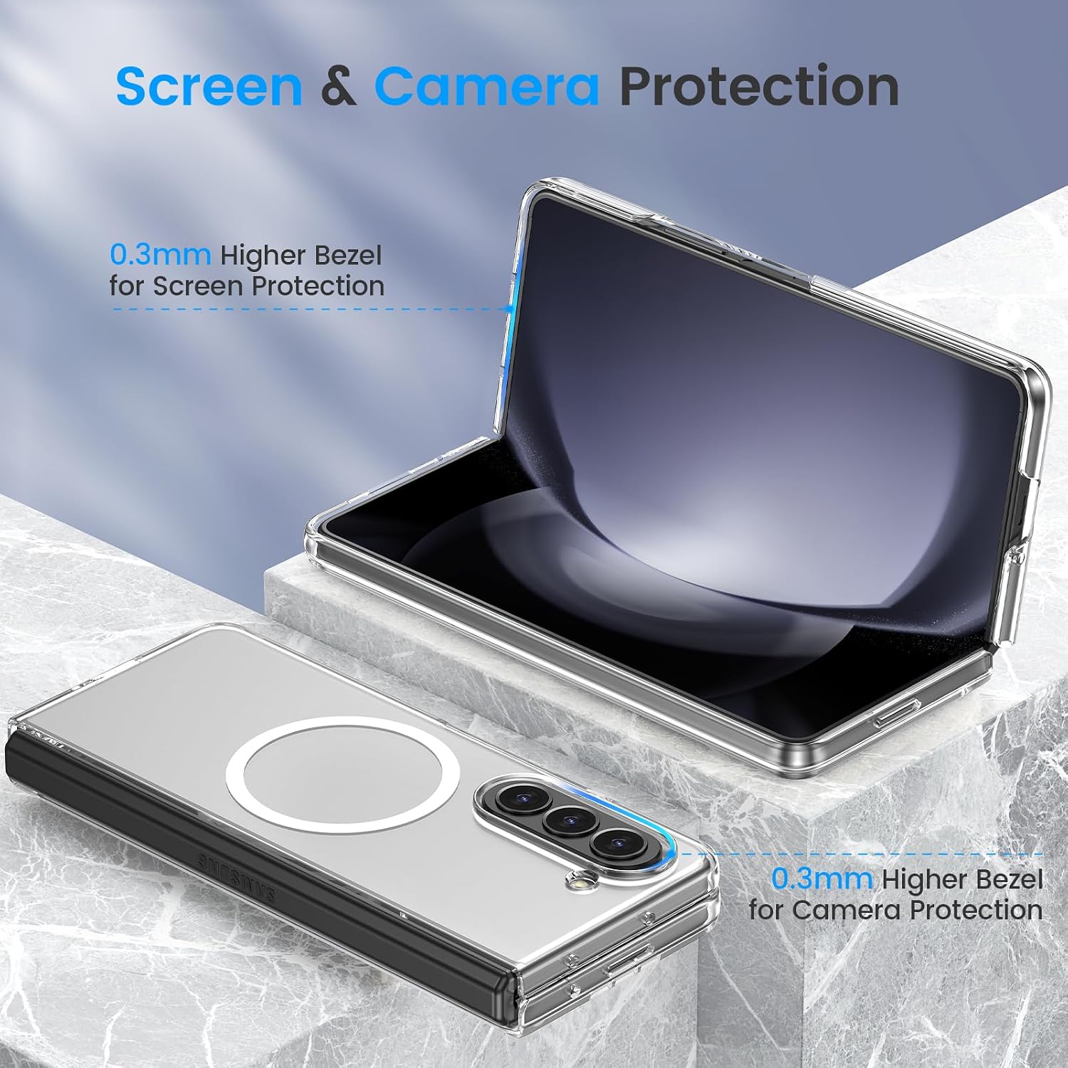  for Z-Fold 5 Case, Anti-Yellowing, Compatible with MagSafe, Clear thumbnail