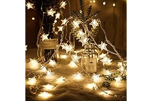 Merdeco Star String Lights Plug In