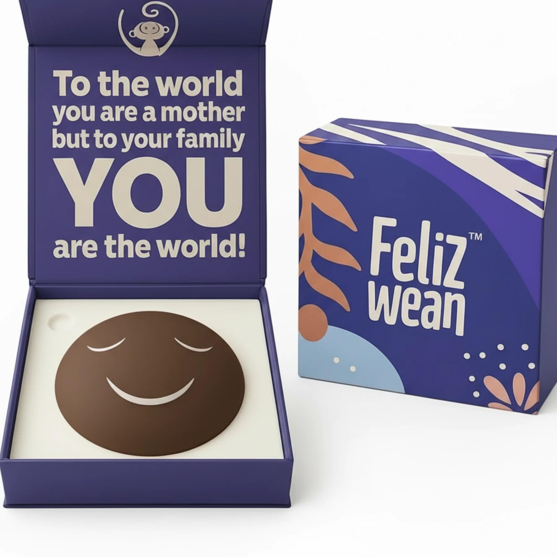 Feliz Wean Weaning Breastfeeding 4" Silicone Nipple Covers for Toddlers– Stop Breastfeeding Products to cease Breast Nursing-Dark