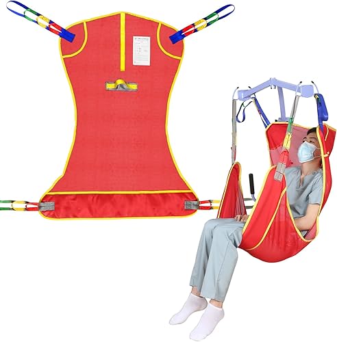 Miniatura 18 de Eslinga universal de elevación de pacientes de cuerpo completo, honda médica para colocación de cama y baño, eslinga de transferencia para ancianos