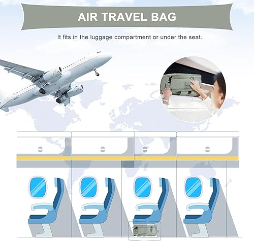 Miniatura 6 de coowoz Mochila de mano para mujeres y hombres, mochila de viaje aprobada por aerolíneas, mochila deportiva para laptop, B-hierba verde-l-l