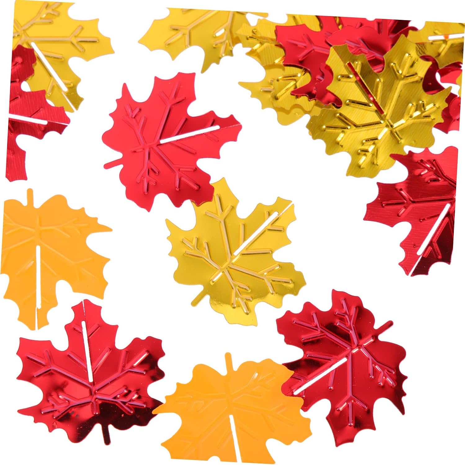 STOBAZA 16packs Maple Leaf Confetti Thanksgiving Party Decorations Mixed Color Table Decor for Fall Celebrations Safe Material Create Festive Atmosphere