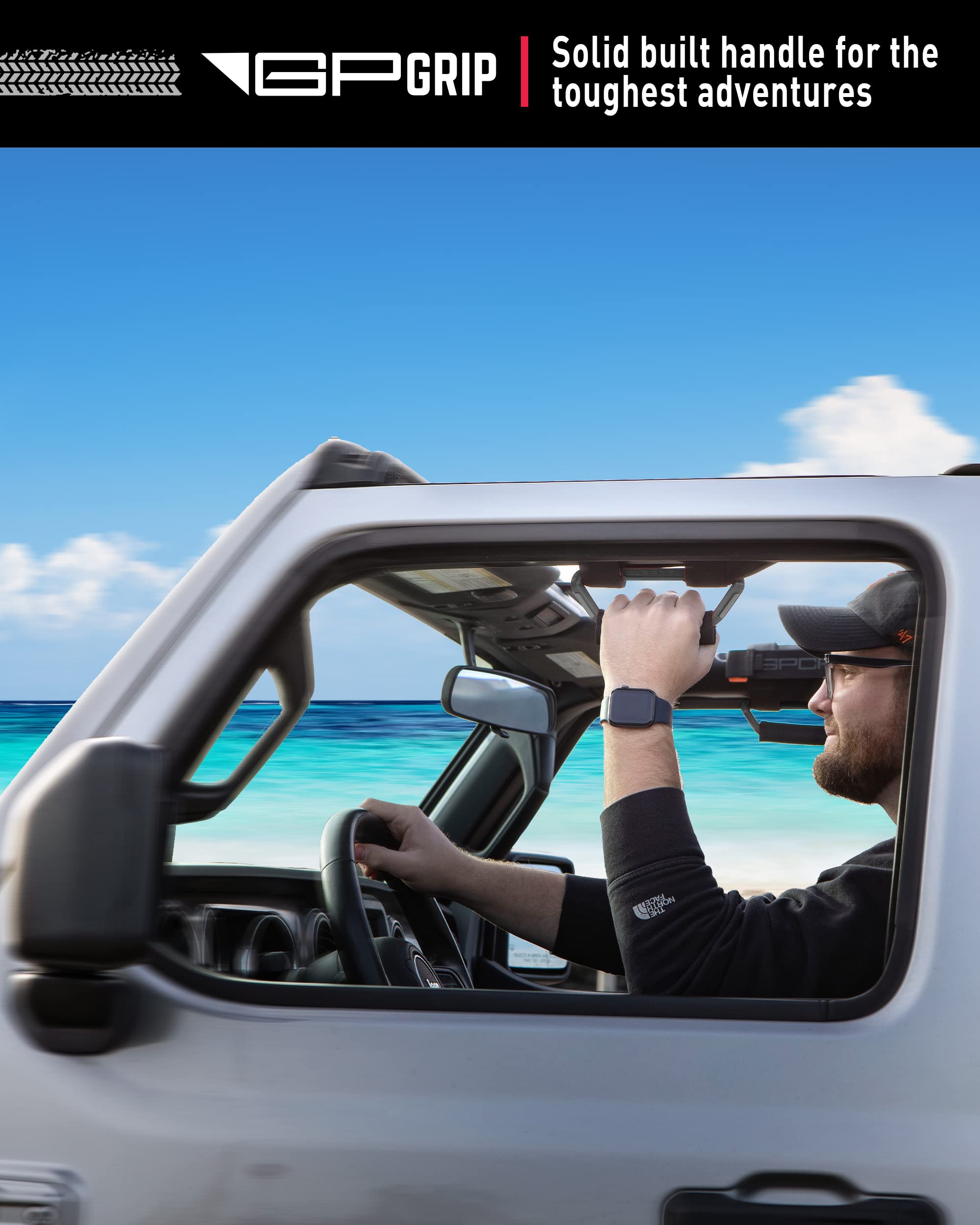 GPCA GPGrip PRO Grab Handles for Wrangler JL JT JK Sport Sahara Rubicon Gladiator 4DR/ 2DR 2007