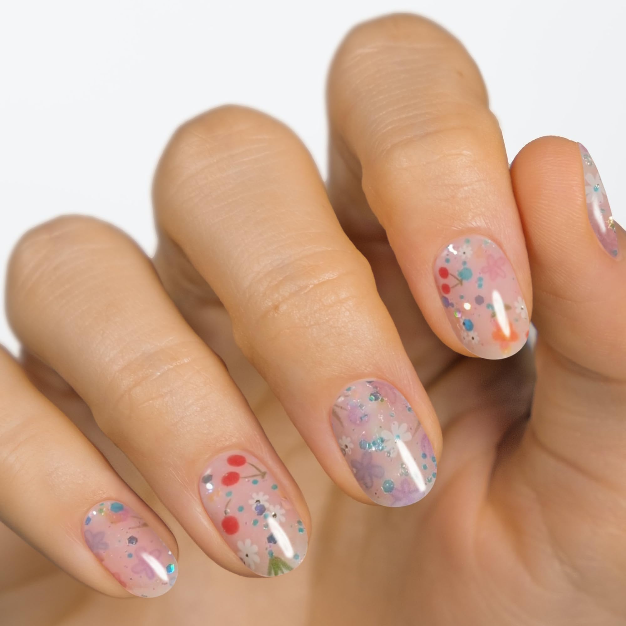 MOYOU LONDON Semi Cured Gel Nail Strips - 20 Pcs. Nail Wraps for Salon-Quality Manicure - Works with Any UV Nail Lamp - Easy to Apply, Trim, & Remove Gel Nail Stickers - Image 2