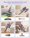YU7 MAX Cordless Vacuum Cleaner, 650W/55kPa/80Min, Anti-Tangle Brushroll, Touch Screen, Self-Standing Lightweight Wireless Vacuum for Home Pet Hair Carpet Hard Floors