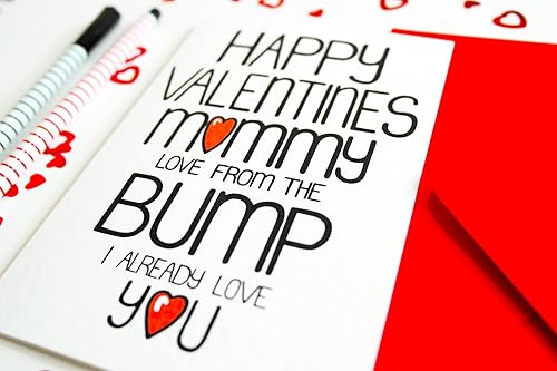 Miniatura 8 de Valentine's Day Card From Baby Bump For Mommy To Be, Wife, Girlfriend, Partner, Her, Female