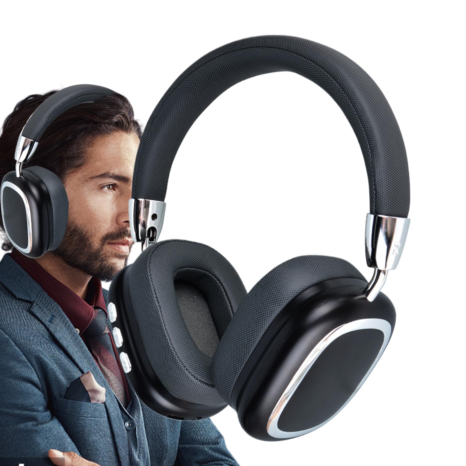 Casque over-ear sans fil avec microphone pour un streaming de haute qualité - 8