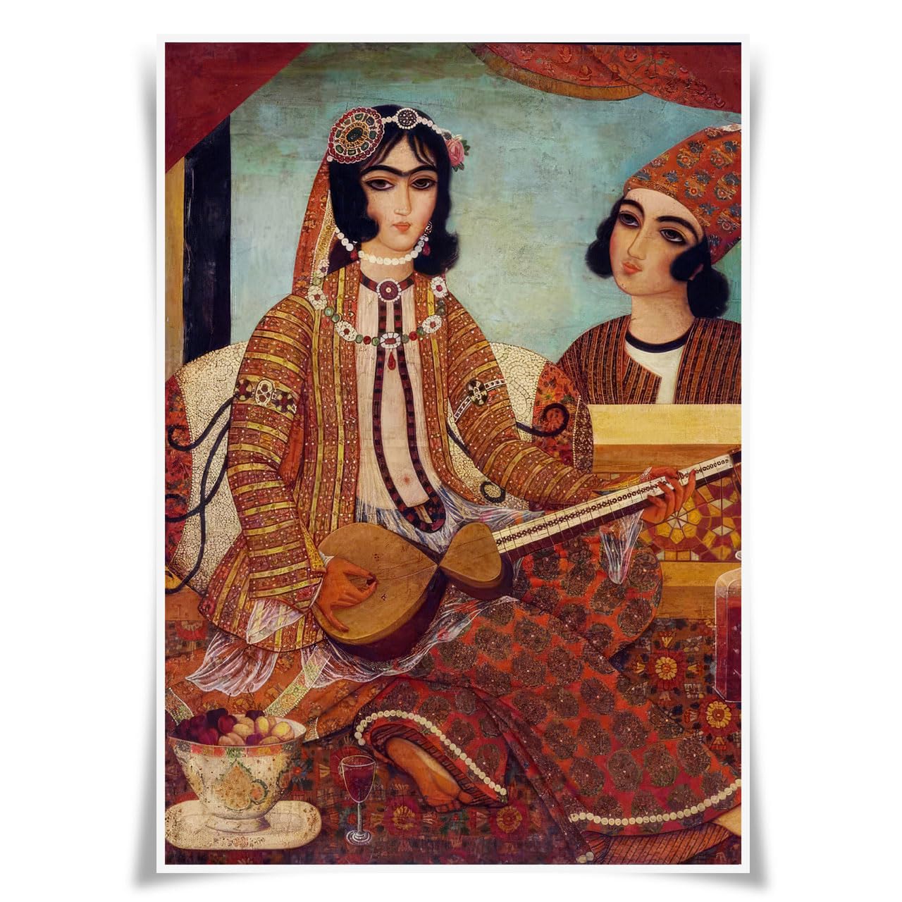 Lrajan&Daucus Persian Miniature Poster - A3 Illustration Fabric Prints Wall Art Decor (#8)