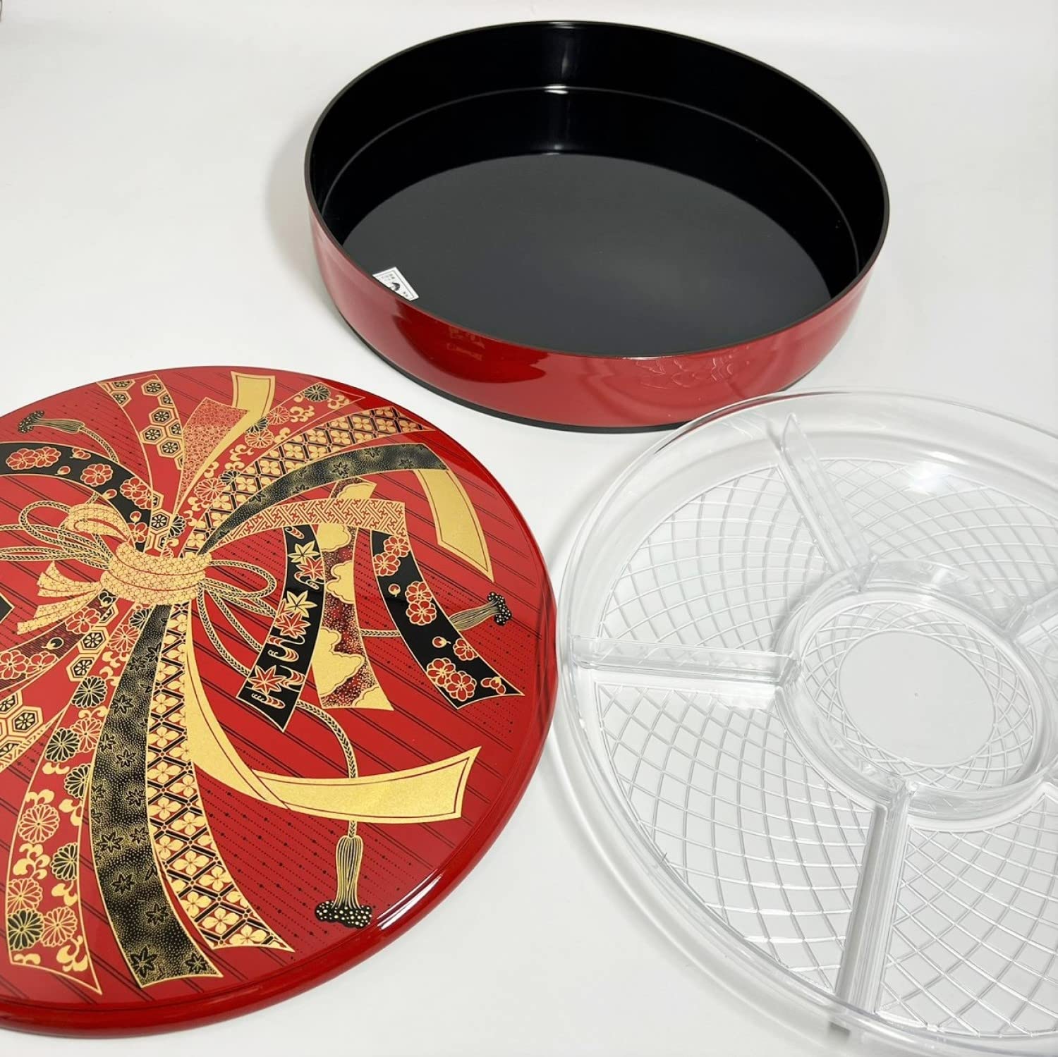 Amazon.co.jp: 中谷兄弟商会 山中漆器 10.0寿司桶(中子付)朱 の