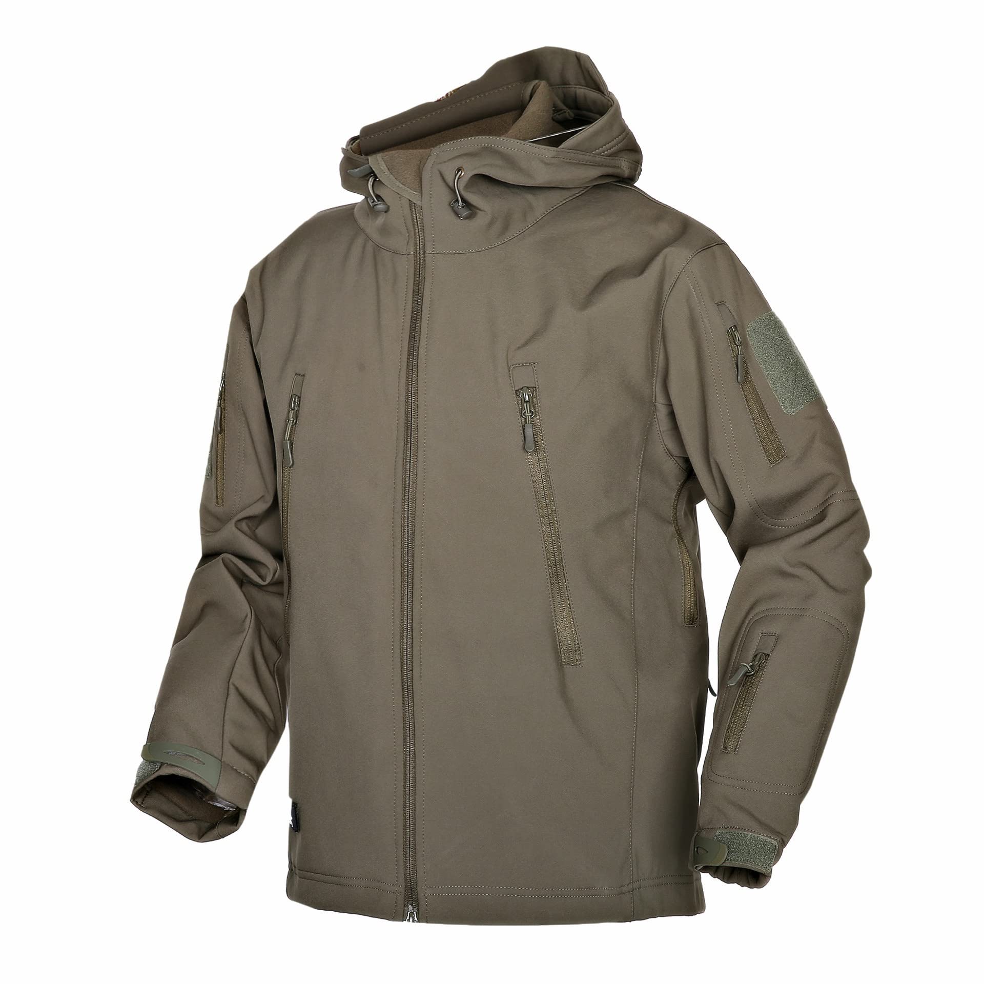 Giacca da Uomo con Cappuccio in Tessuto Softshell