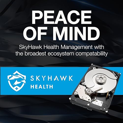Miniatura 9 de Seagate Skyhawk - Disco duro interno de video de 6 TB  3.5 pulgadas SATA 6Gbs 256MB caché para sistema de cámara de seguridad DVR NVR con servicios