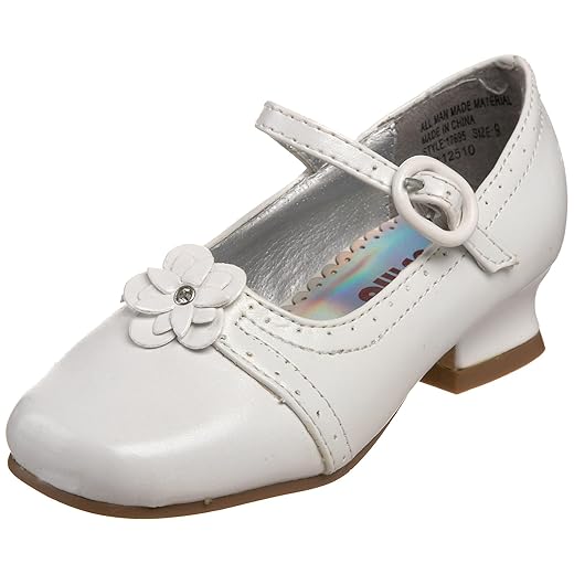 JOSMO Sapato social 17695 (bebê/criança pequena), Branco, 3 Little Kid