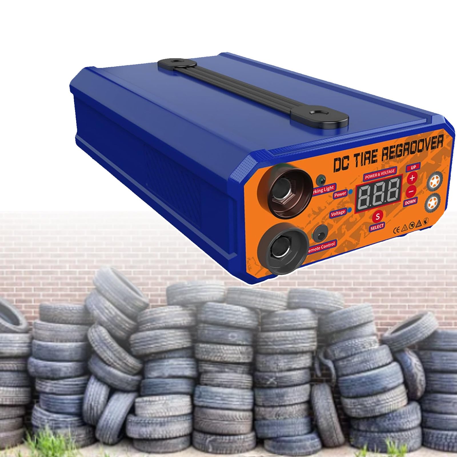 Reifenrillwerkzeug, Reifenrillschneider 1000 W, Digitale Anzeige FüR Beheizte Reifenrillmaschine, ReifenrillgeräT Mit 20 StüCk Klingen FüR Gummi Und Reifen,220V