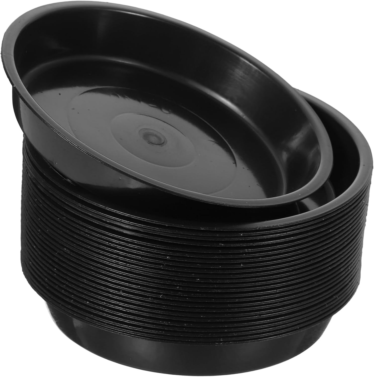 Kisangel 75pcs Flowerpot Bases for Indoor and Outdoor Use Plastic Trays for Drip Collection Gardening Water Collecting Saucers Keep Floors Clean and Tidy