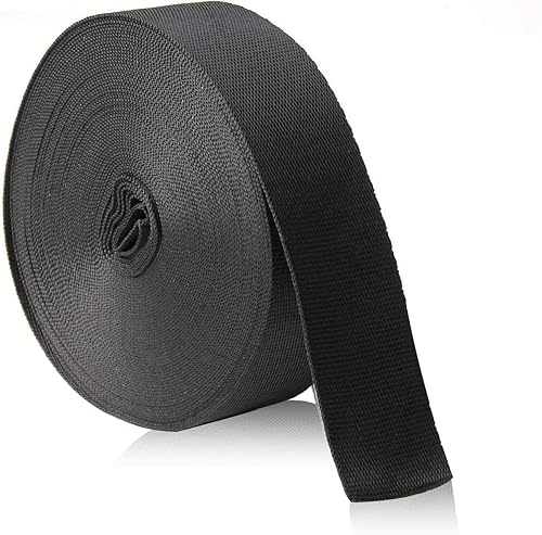 JIAKAI Correa de nailon resistente de 1 pulgada de ancho y 10 yardas, correas pesadas de polipropileno para bolsas, hamacas, escalada al aire libre