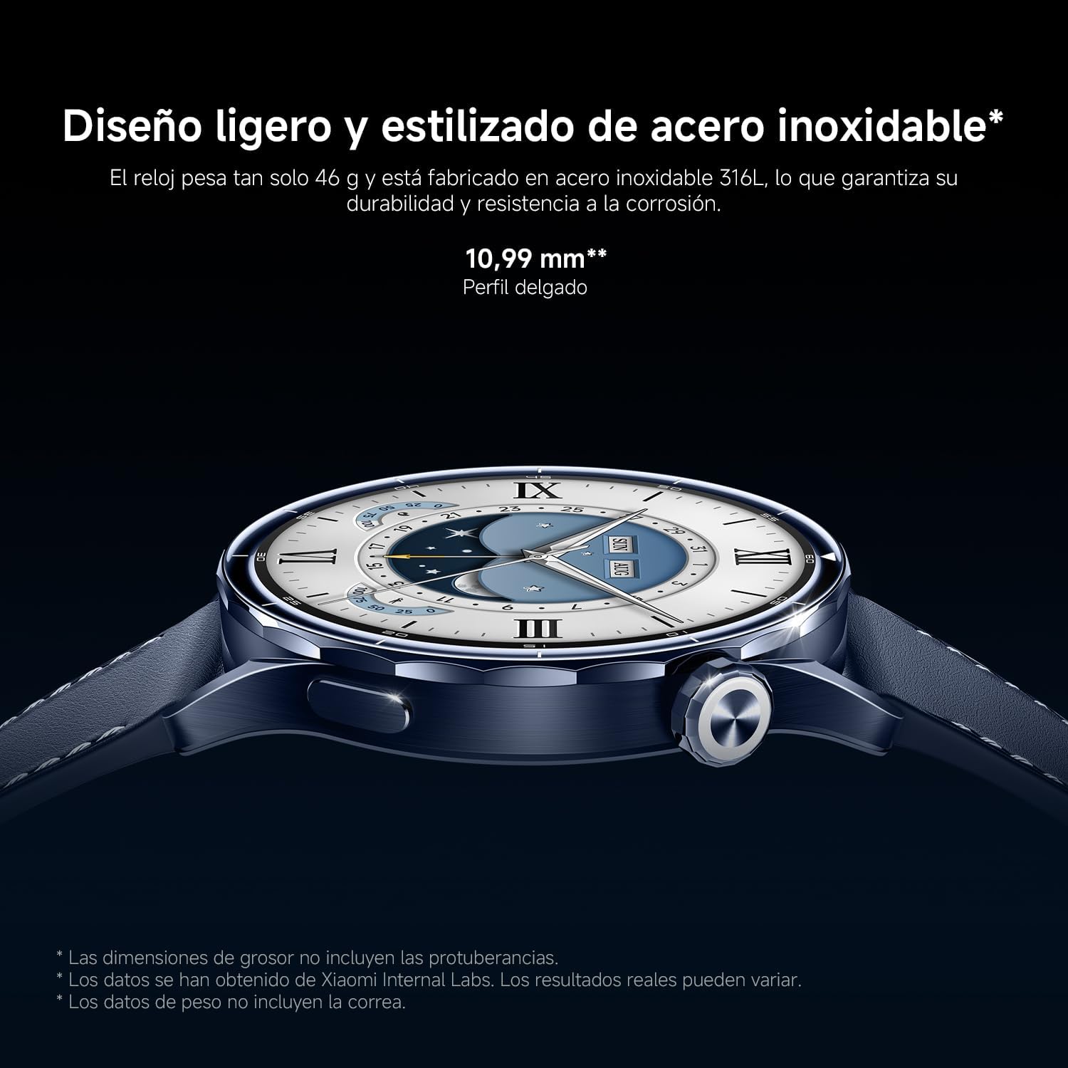 XIAOMI Watch S5 46 mm, Smartwatch con Pantalla, AMOLED de 1,48”, hasta 21 Días de Autonomía, Más de 150 Modos Deportivos, GPS de Doble Banda, NFC, Seguimiento de Salud, Android&iOS, Negro 4