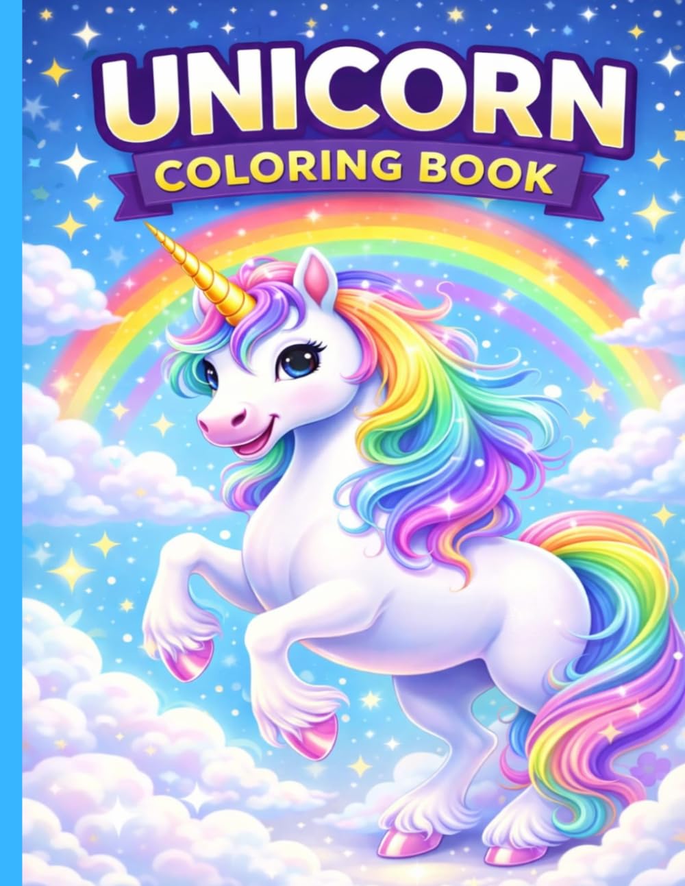 The Ultimate Unicorn Coloring Book for Kids Ages 6-10: Big and Easy-to-Color Unicorns, Rainbows, and Magical Fantasy Scenes for Creative Fun