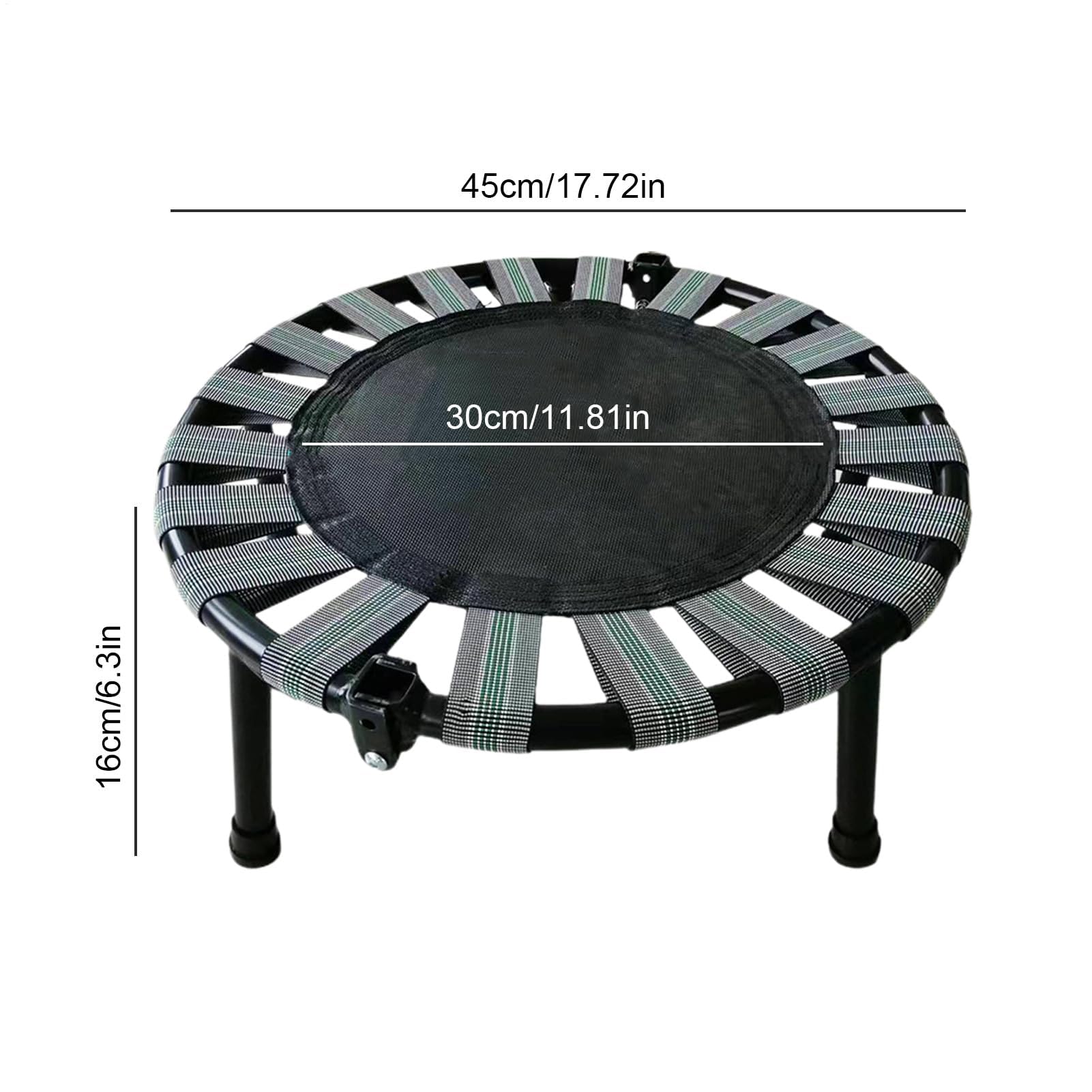 Silenzioso Tpoline Pieghevole Mini Indoor Fitness Tpoline per Bambini Piattaforma di Gioco 74,8 kg Trainer Fitness Equint & Accessori per Allenamenti a Casa