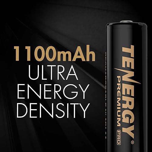Miniatura 3 de Tenergy Premium PRO Baterías recargables AAA, alta capacidad 1100mAh NiMH AAA batería, paquete de 8 baterías recargables