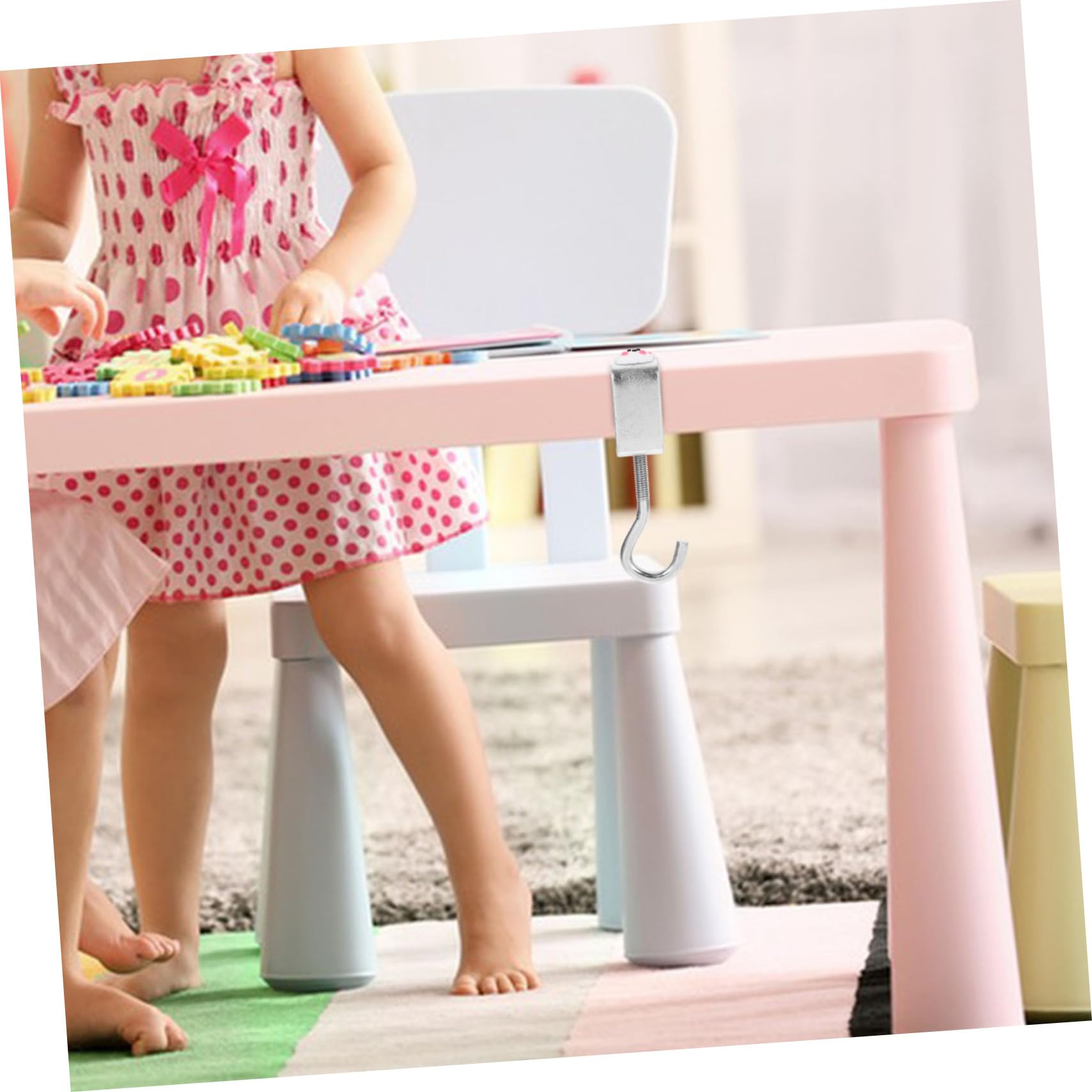 OUNONA C-clamp Desk Hook Heavy Duty Clamp-backpack Hook 100lb Bag Hanging Capacity