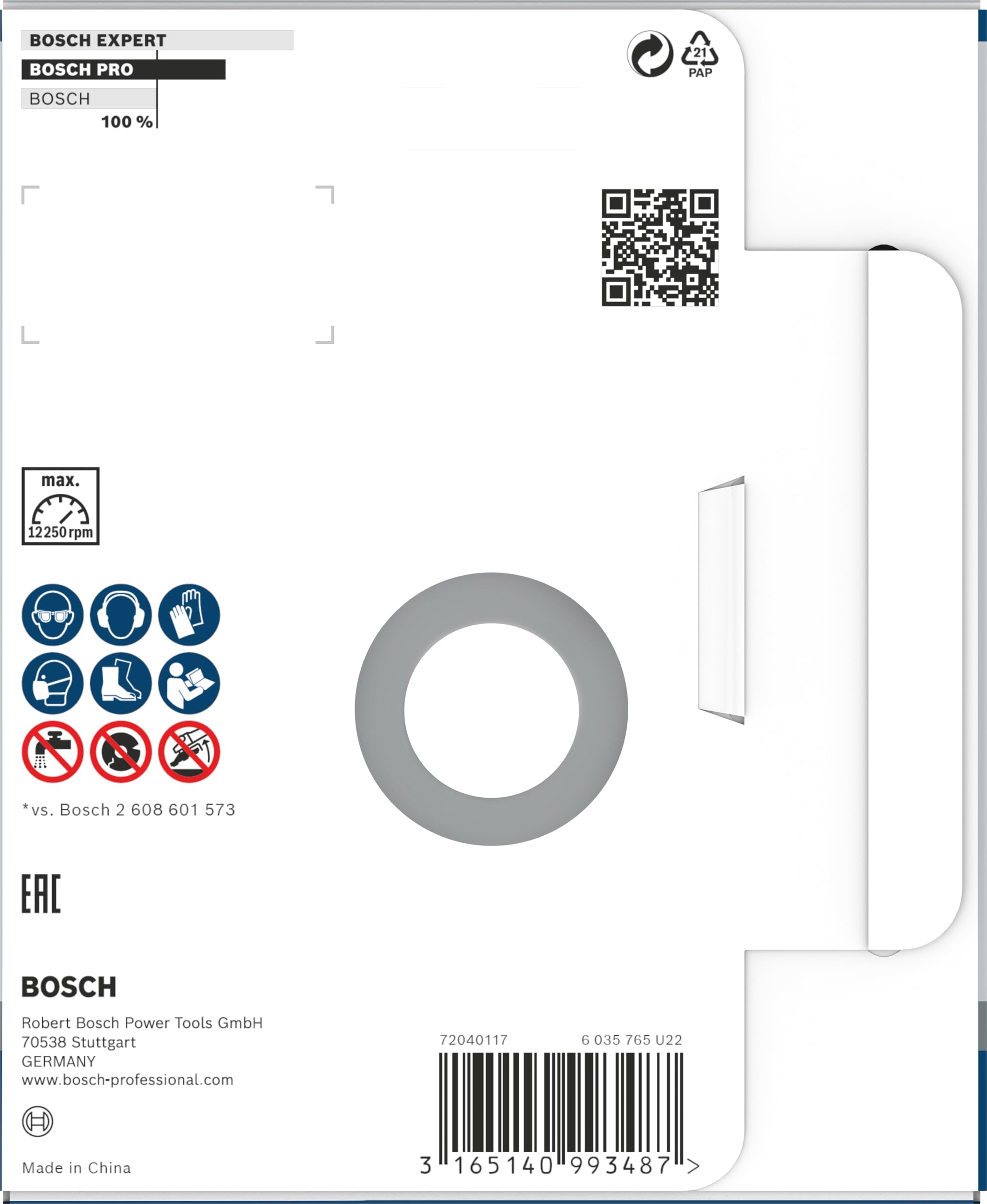 Bosch 1x Meules assiettes diamantées PRO Concrete Speed pour alésage 22,23 et meuleuses à béton (pour Béton, Ø 125 mm, Professional Accessoire Meuleuse à béton)