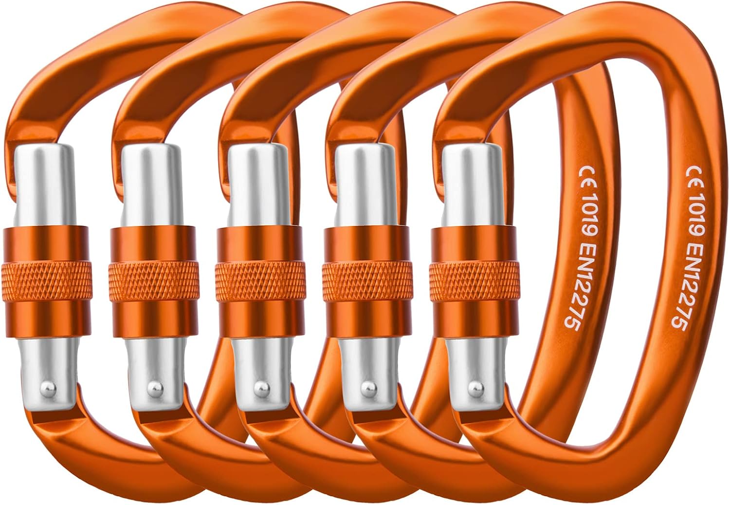 Locking Carabiner 25kN 5600lb Climbing Carabiner Screw Gate D Shape